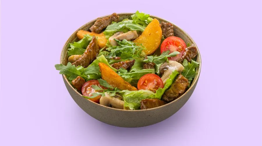 Салат с говядиной и картофелем