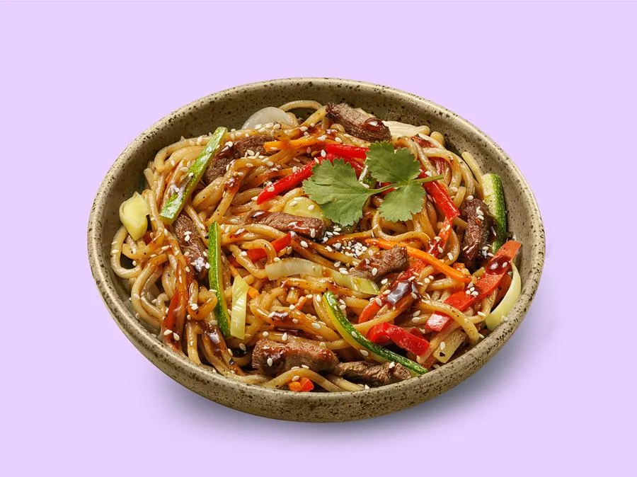 Лапша с говядиной 