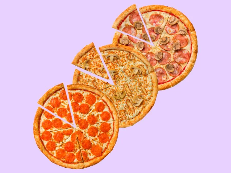 Три средние пиццы