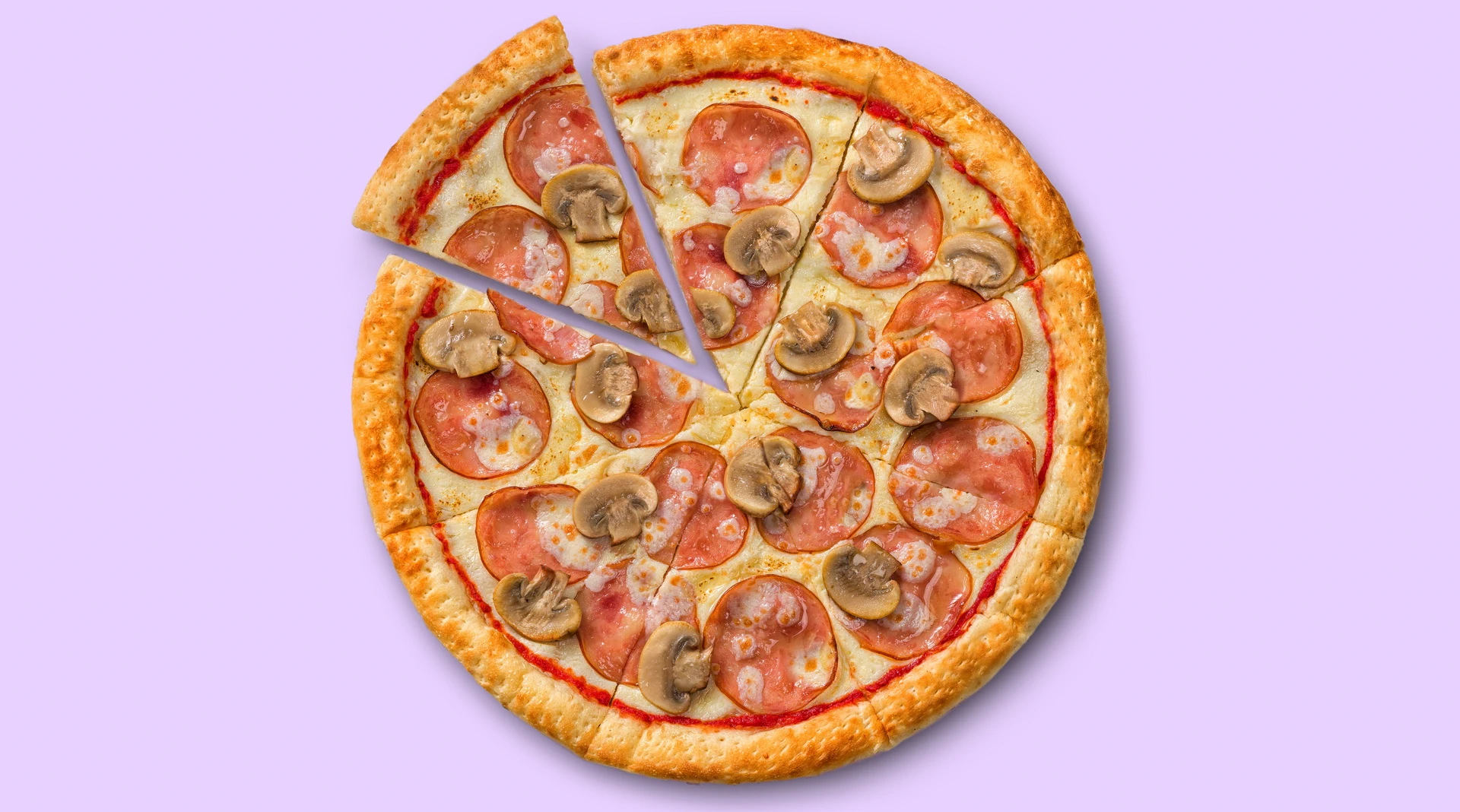 Ветчина и грибы