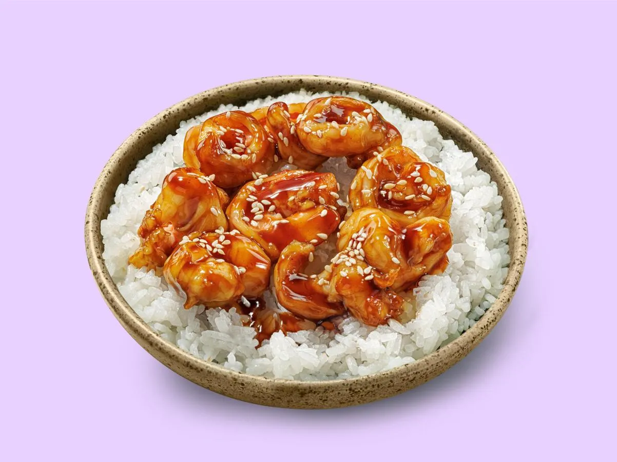Креветки по-азиатски с рисом